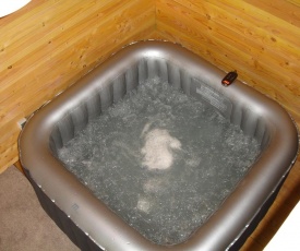 Chalet en bois avec sauna